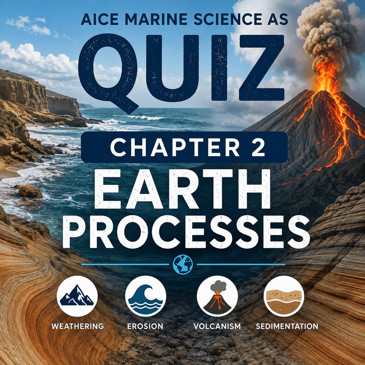 AICE Marine Science Chapter 2 Earth processes Quiz