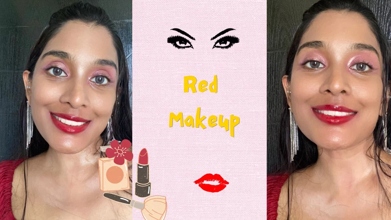 Eid Makeup tutorial - Red Makeup Tutorial - feature