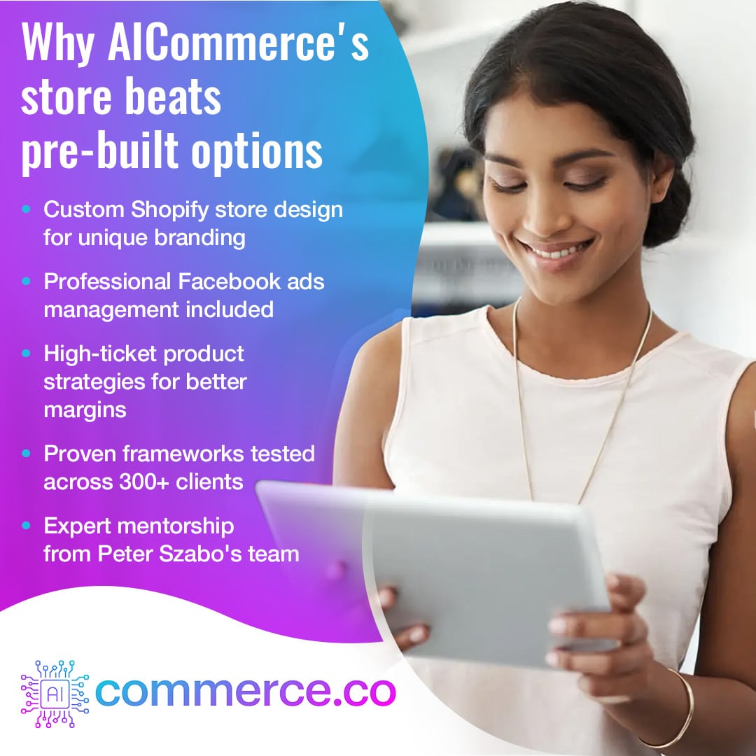 The Hidden Costs Of Pre Built Shopify Stores How Our 2 500 Store AICommerce Vs. Pre Built Store Options 