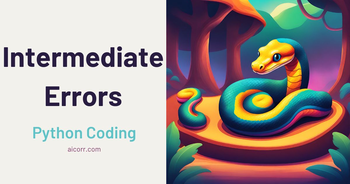 Python intermediate errors programming coding