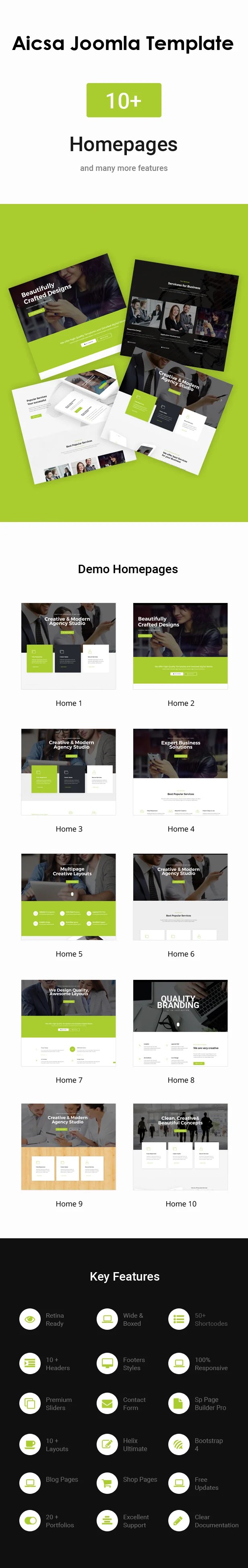 Aicsa - Joomla 5 Responsive Multipurpose Website Template - 1