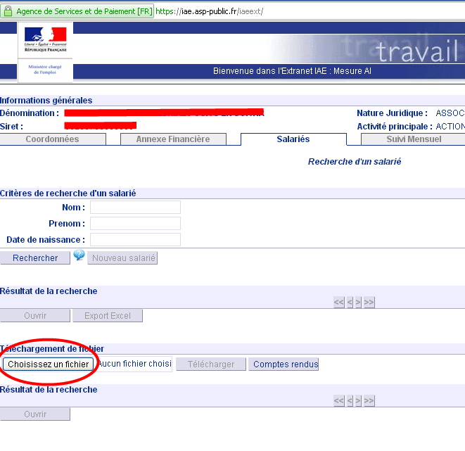 Vous devez vous connecter à l'extranet elisa pour assurer le suivi et la gestion des contrats signés avec vos . asp:inscription Aide pour Ming