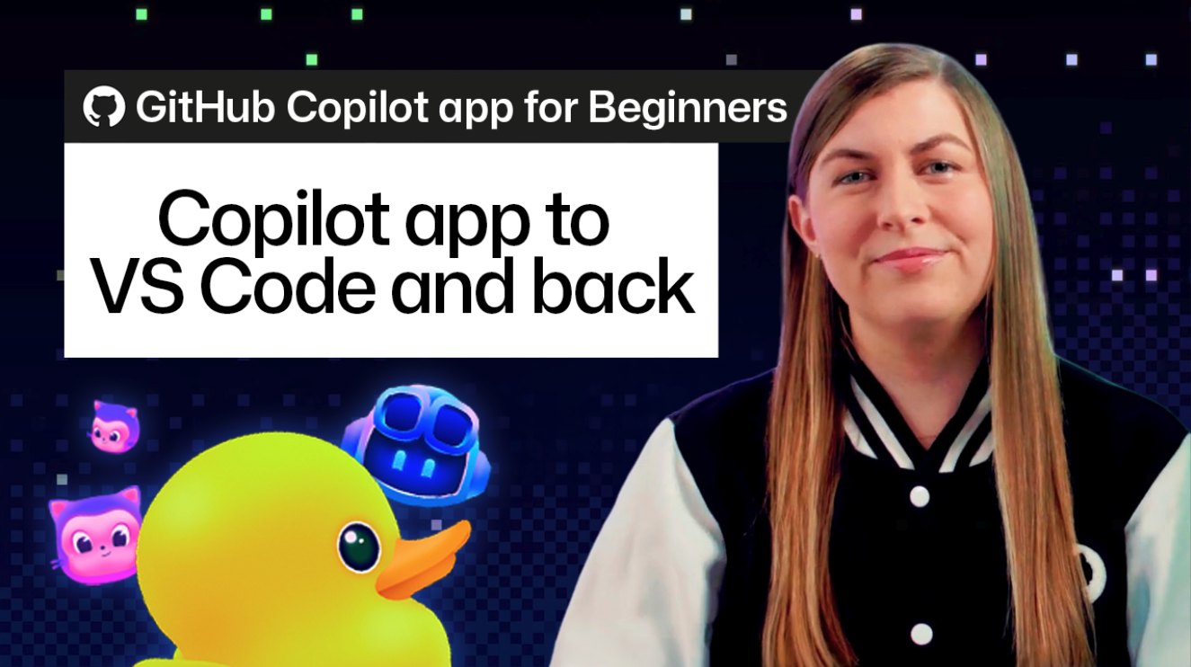GitHub Copilot app sessions can now be opened in VS Code, branch and all