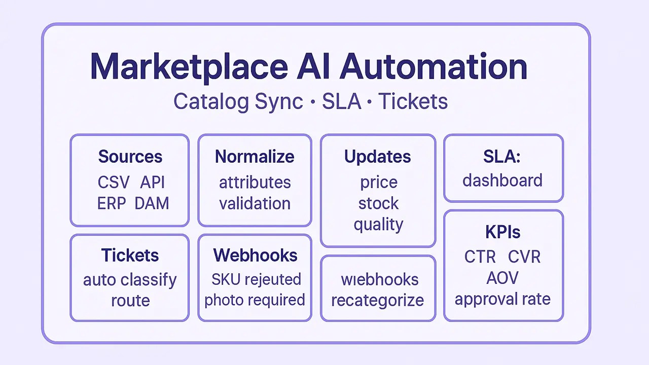 marketplace AI automation, AI tools for e-commerce