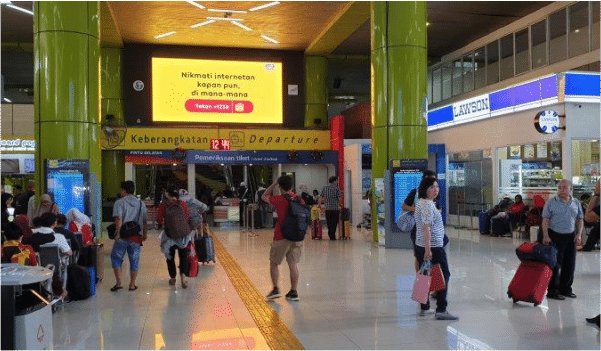 jam dinding digital untuk stasiun, bandara,ruang umum