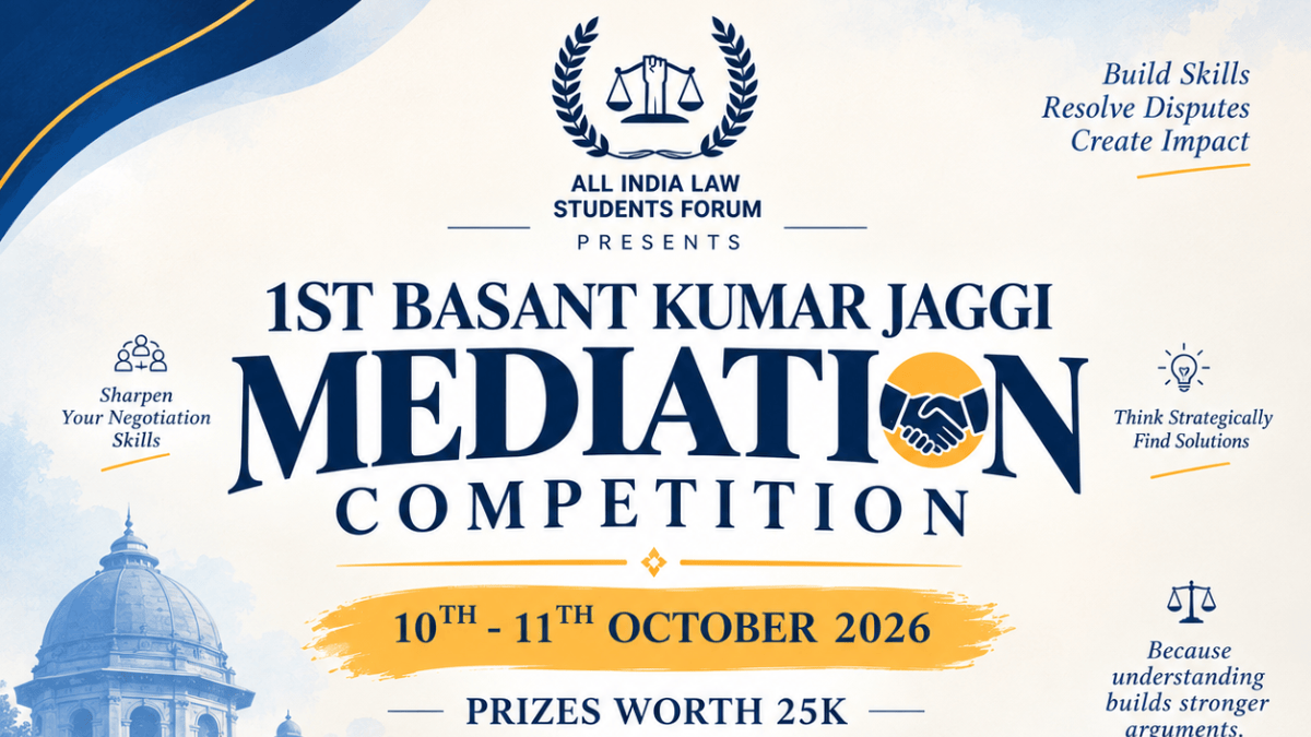 1st Basant Kumar Jaggi Online International Mediation Competition 2026