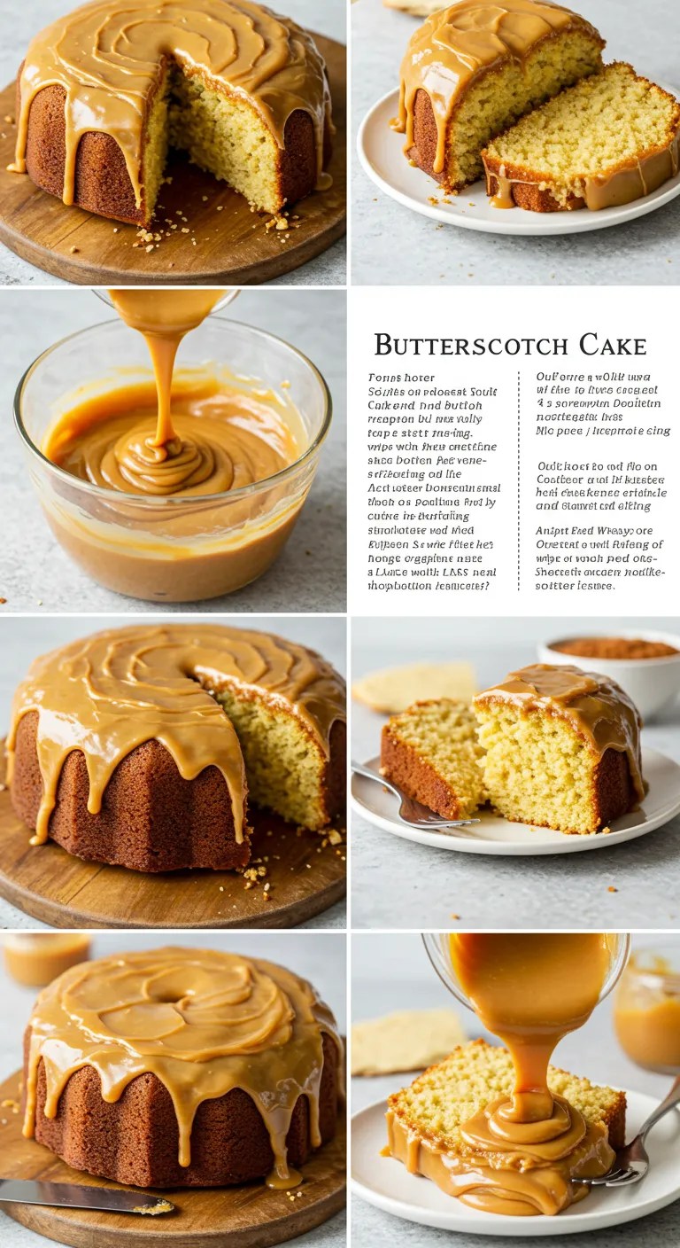 Butterscotch Cake with Caramel Icing Recipe