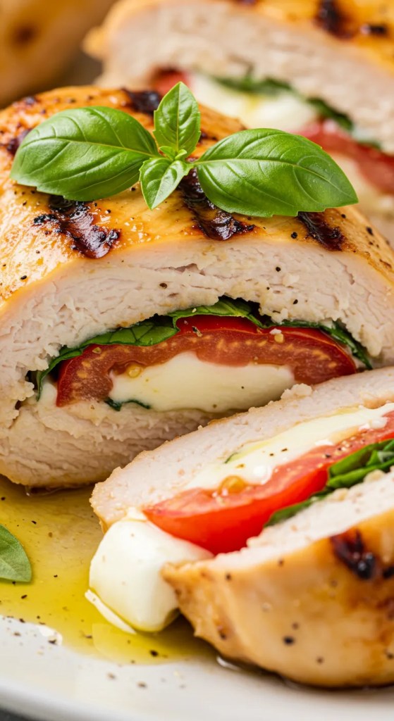 Caprese Stuffed Chicken Breasts
