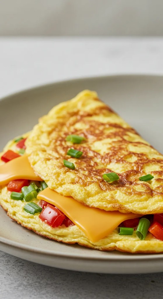 clasic Veggie Omelet with Cheese