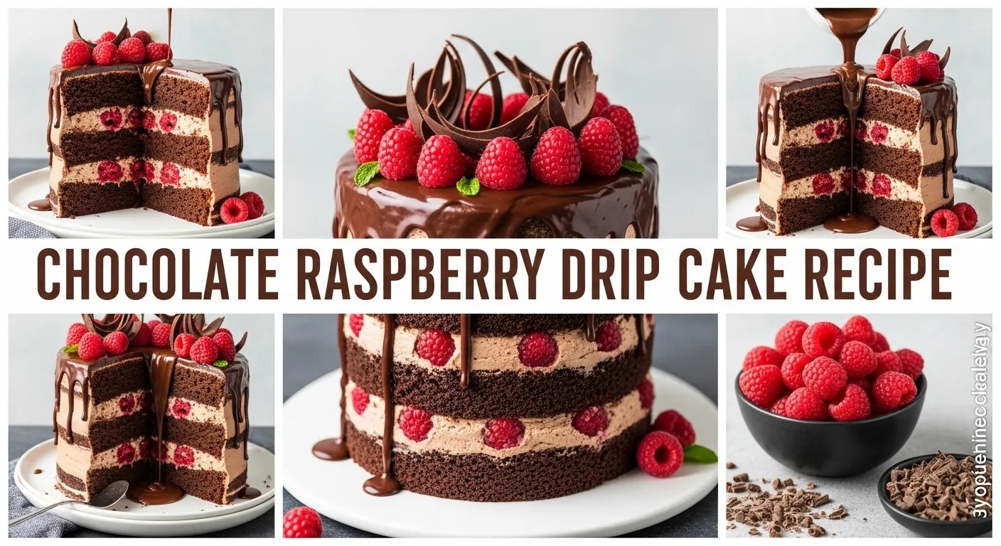 Chocolate Raspberry Drip Cake Recipe
