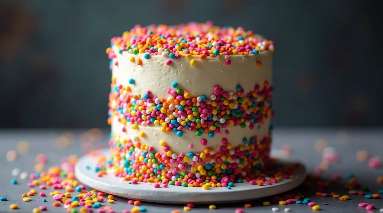 Confetti layer cake