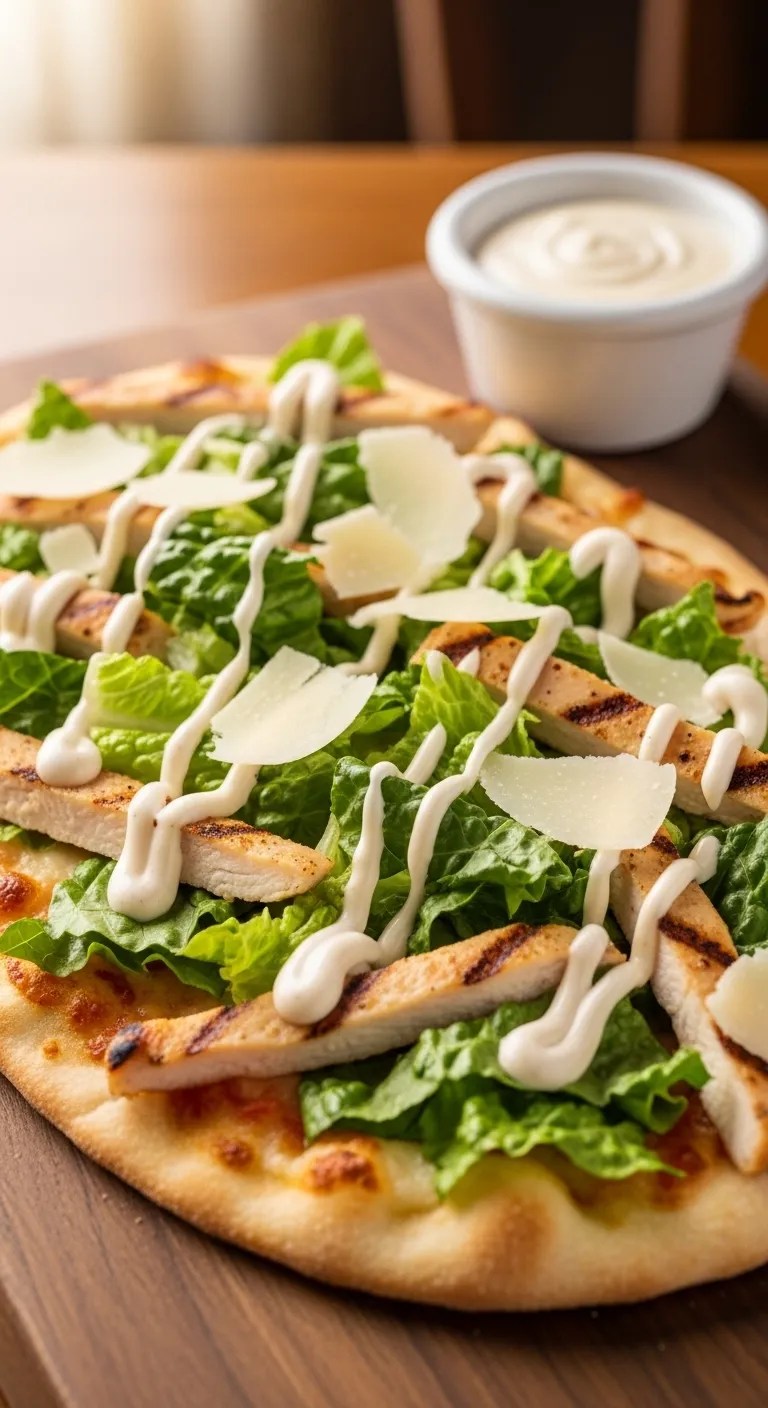 Chicken Caesar Flatbread