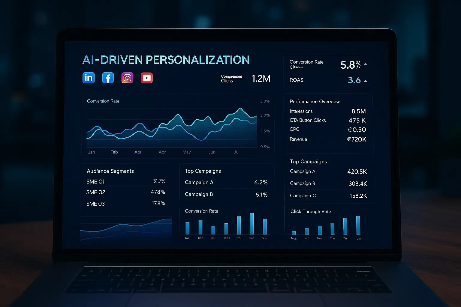 Infographic Showing How Artificial Intelligencedriven Personalization Turns User Interactions Into Targeted Social Media Ads