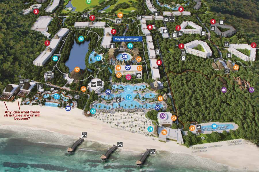 The Royal Mayan Resort Map Display5215