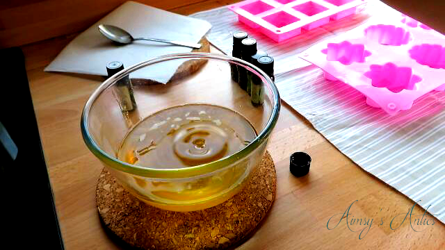 Essential oils added to melted butters and oil