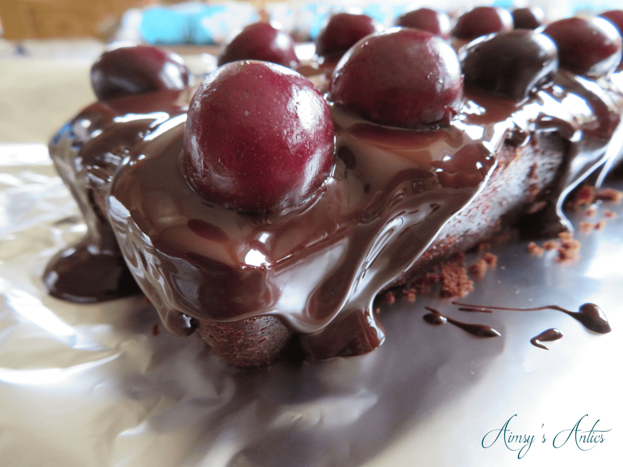 Completed dandelion and burdock cake