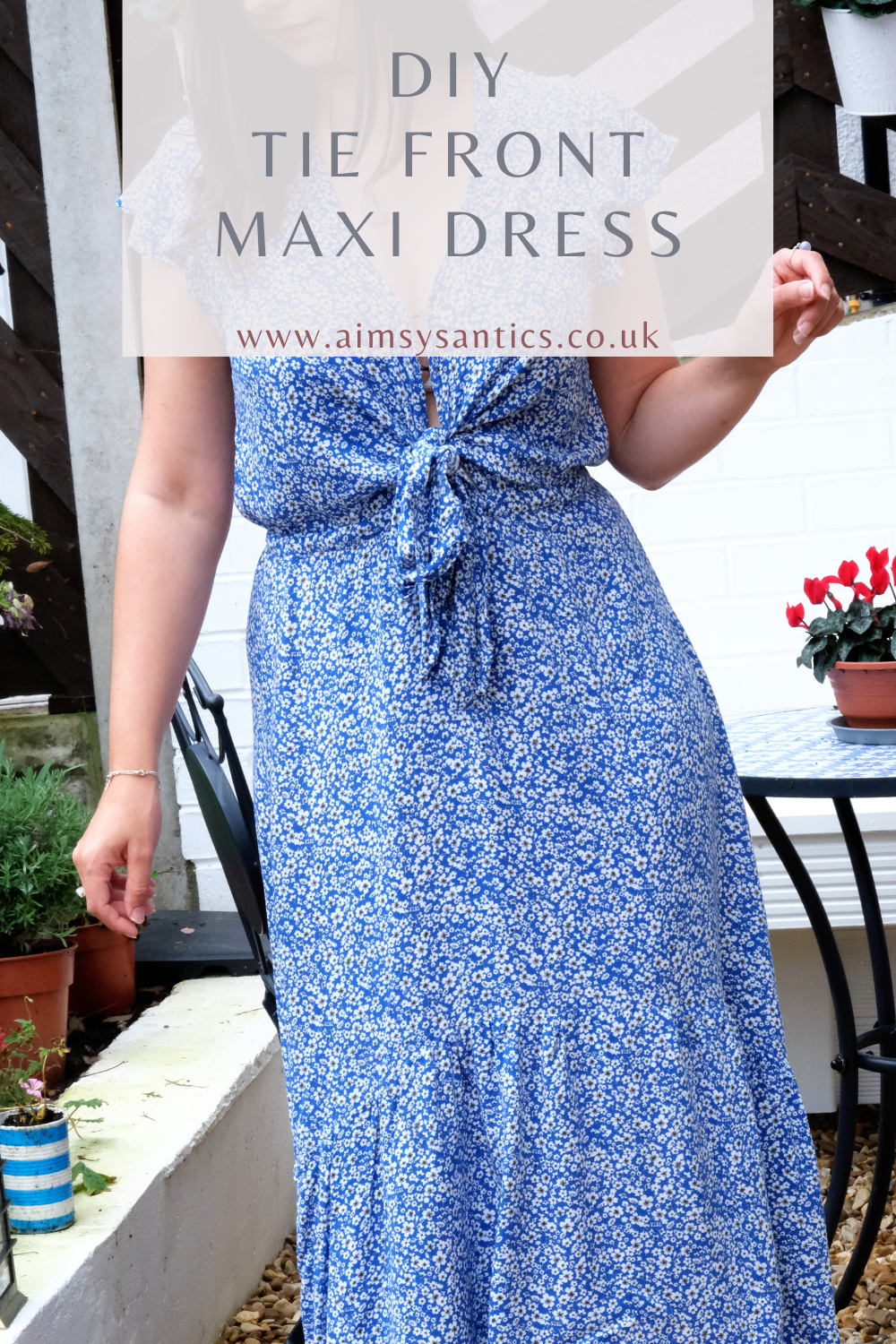 how to tie front of dress