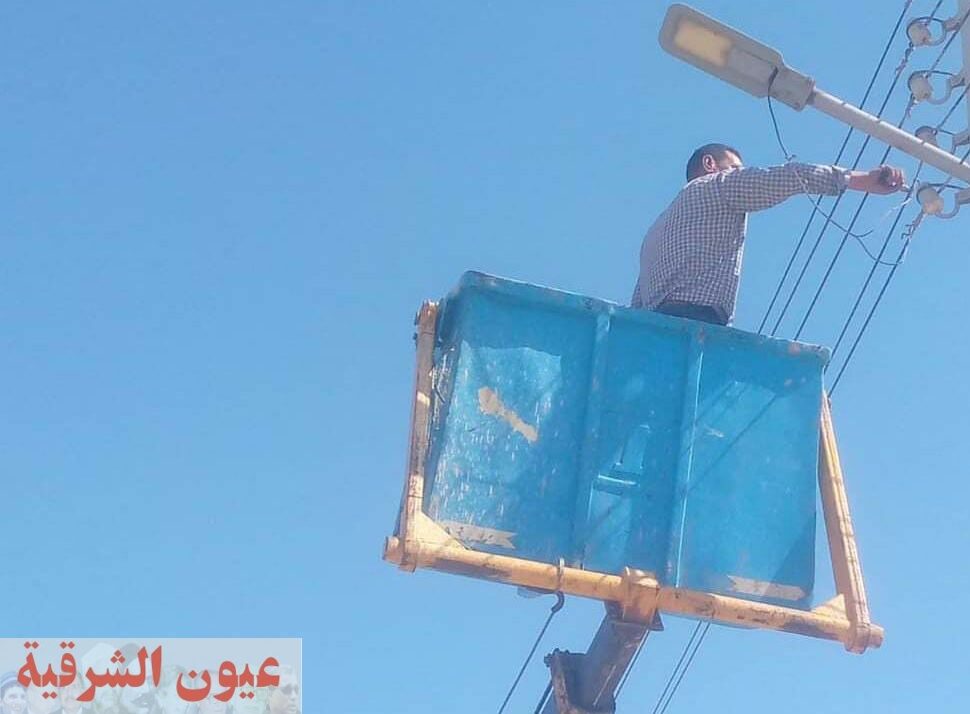 محافظ أسيوط: تكثيف أعمال صيانة كشافات الكهرباء بشوارع مركز الغنايم