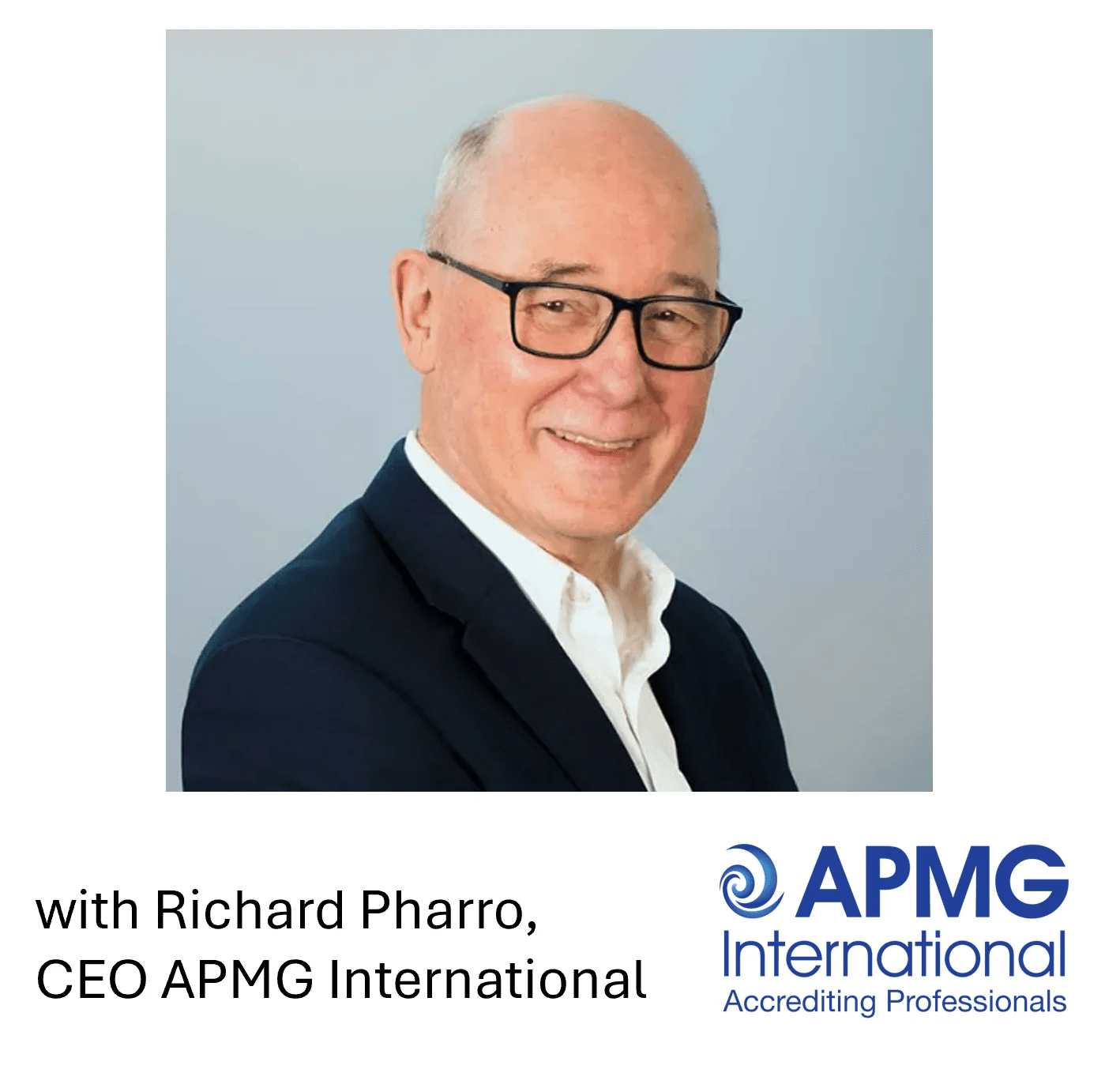 Richard Pharro, CEO APMG International and Emanuela Giangregorio