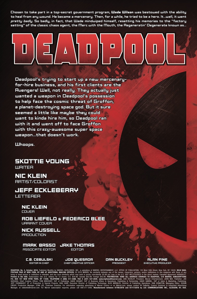 Deadpool #3 review: Ending the opening arc with a thud