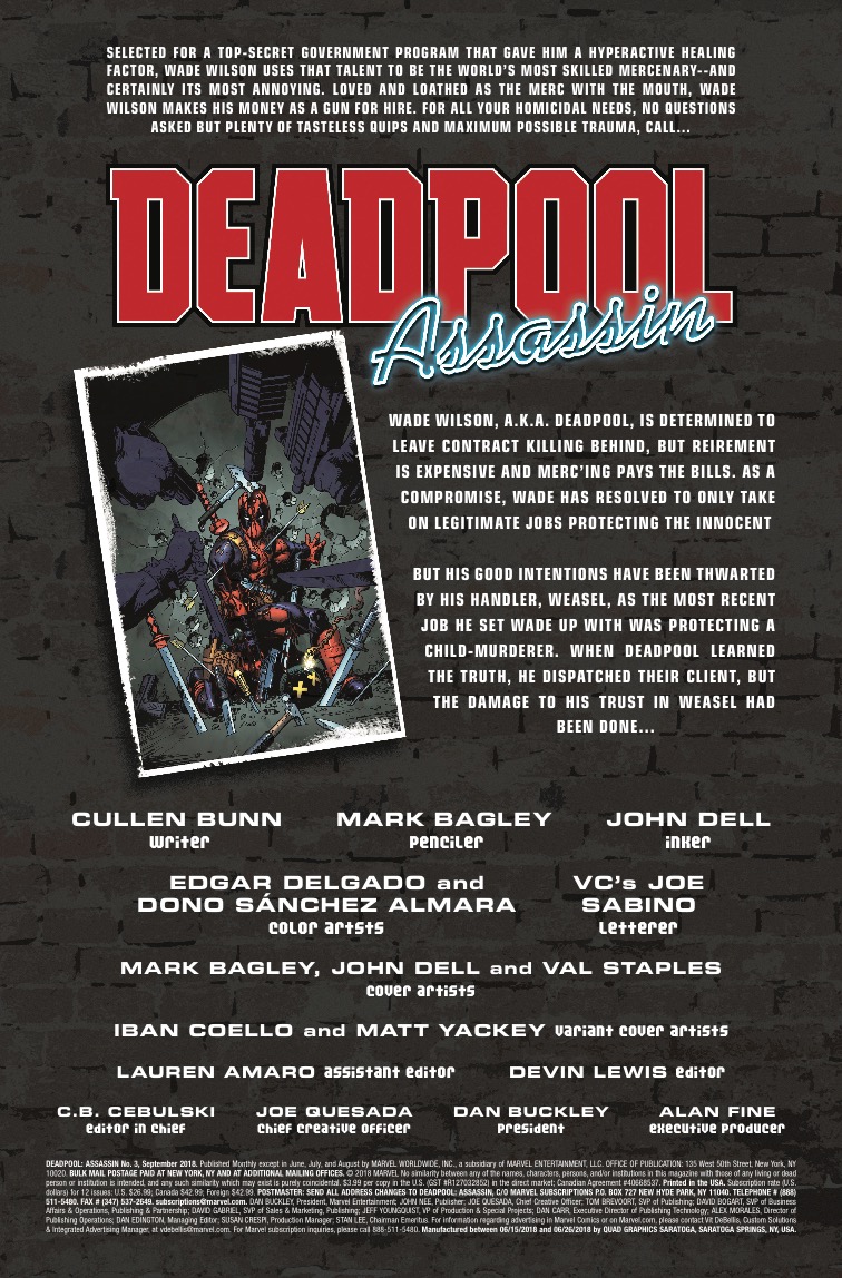 Deadpool: Assassin #3 review: Not the strongest issue in the series, but still a fun read