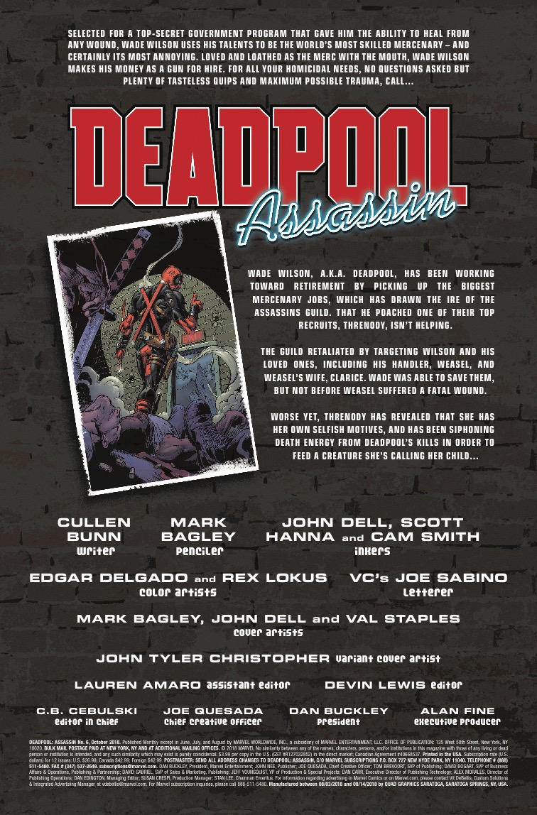 Deadpool Assassin #6 review: A fitting ending for a strong mini series