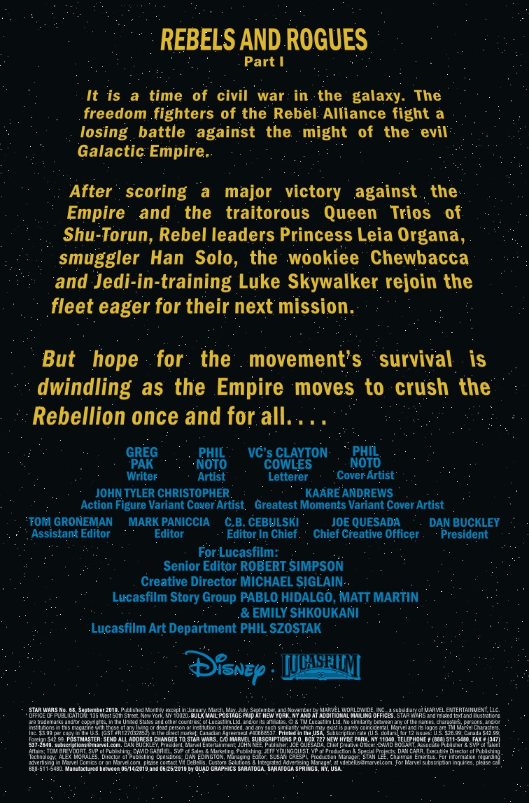 Star Wars #68 review: The start of a new era