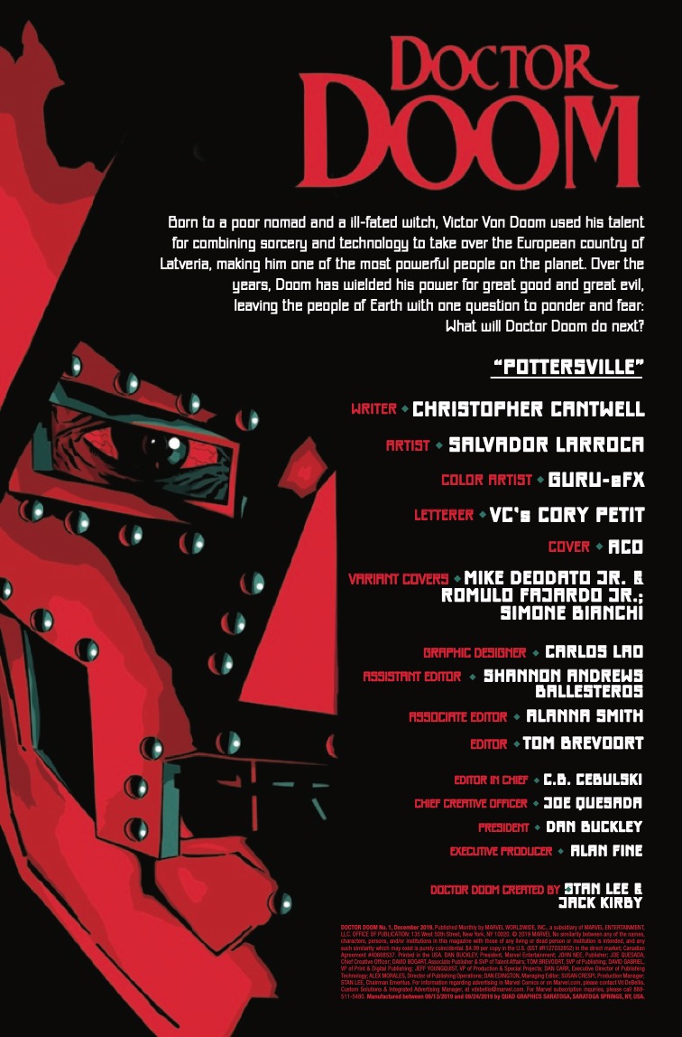 Marvel Preview: Doctor Doom #1 • AIPT