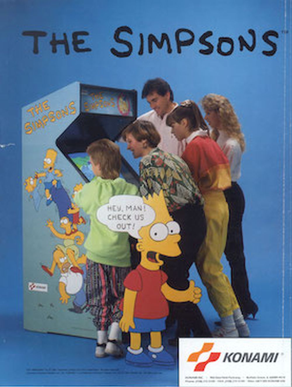 THE SIMPSONS アーケードゲーム　チラシ　フライヤー Retro Review: The Simpsons arcade game • AIPT