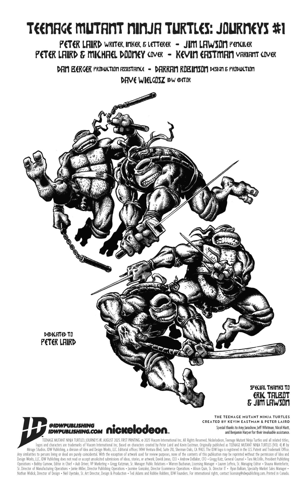 Teenage Mutant Ninja Turtles: Journeys #1 review