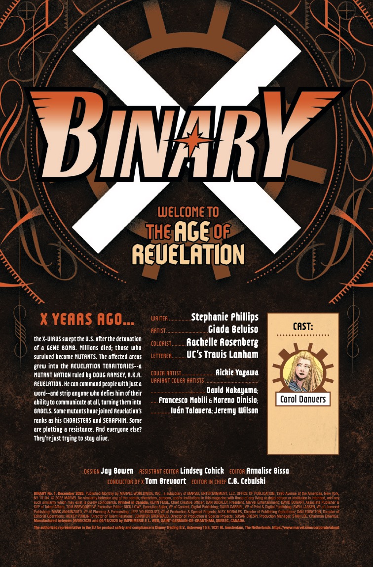 Marvel Preview: Binary #1 • AIPT