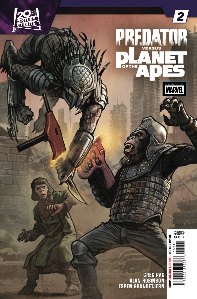 Marvel Preview: Predator vs. the Planet of the Apes #2