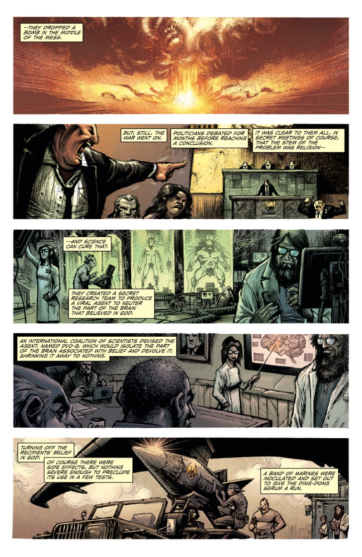 Dynamite Free Comic Friday: Rick Remender and Jonathan Wayshak's 'Devolution' #1