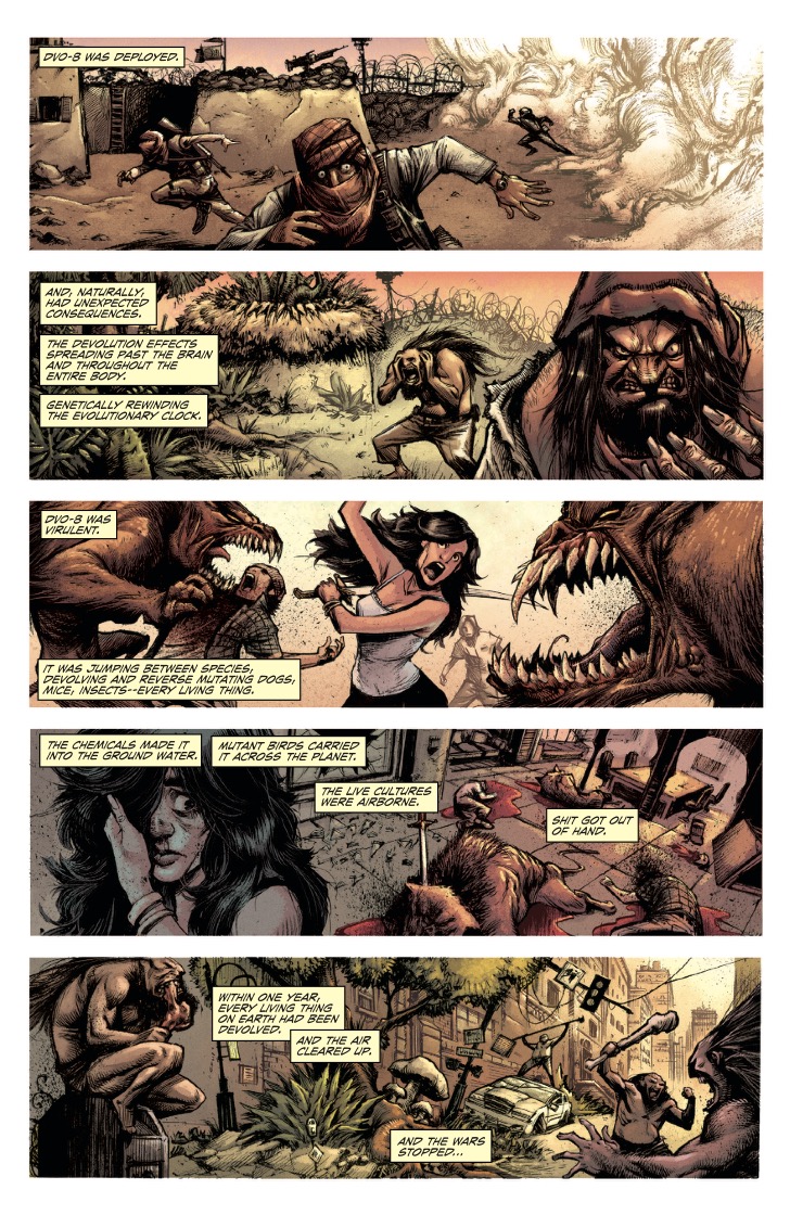 Dynamite Free Comic Friday: Rick Remender and Jonathan Wayshak's 'Devolution' #1