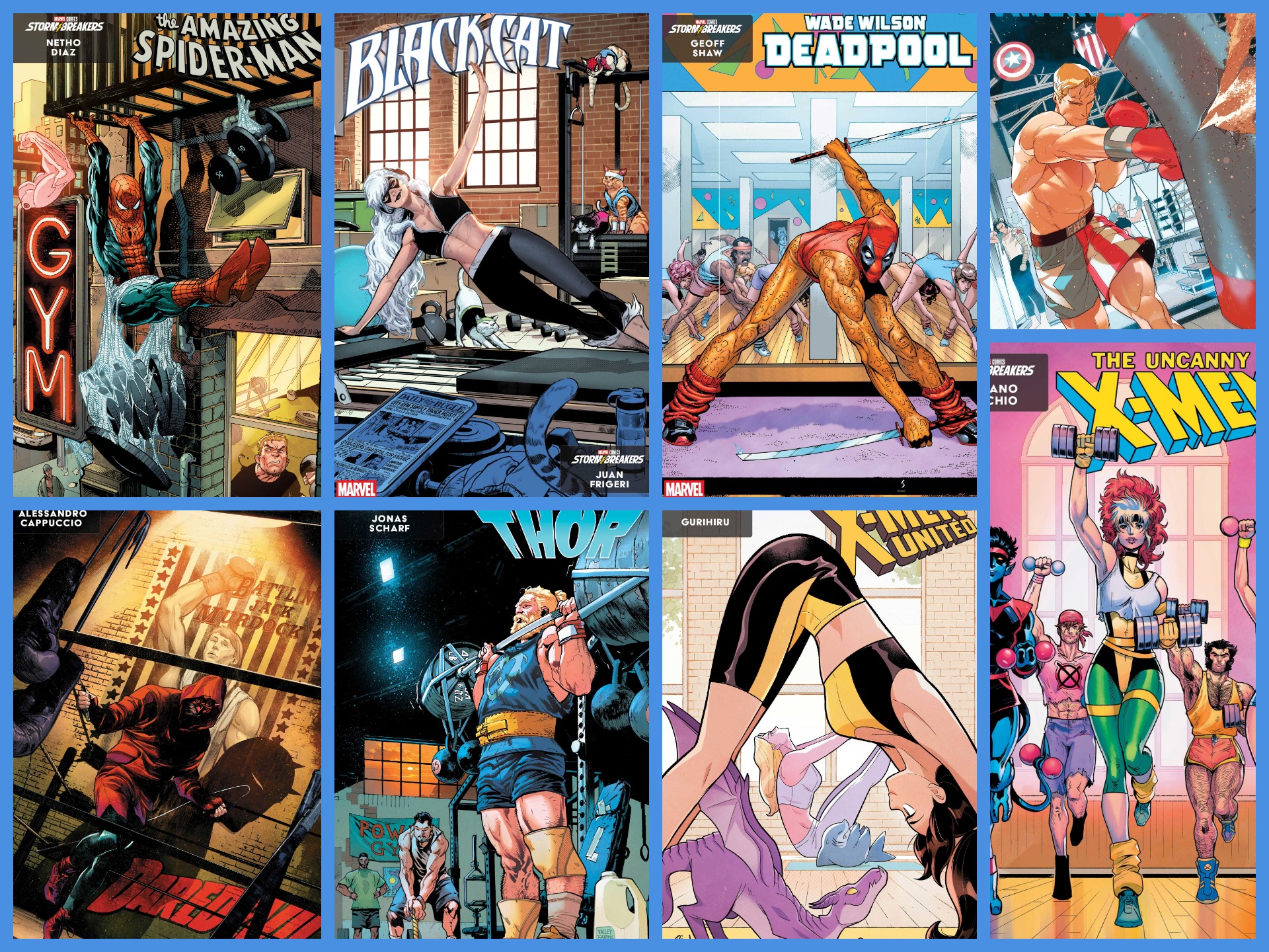 Marvel's heroes hit the gym in new Workout Variant Covers • AIPT
