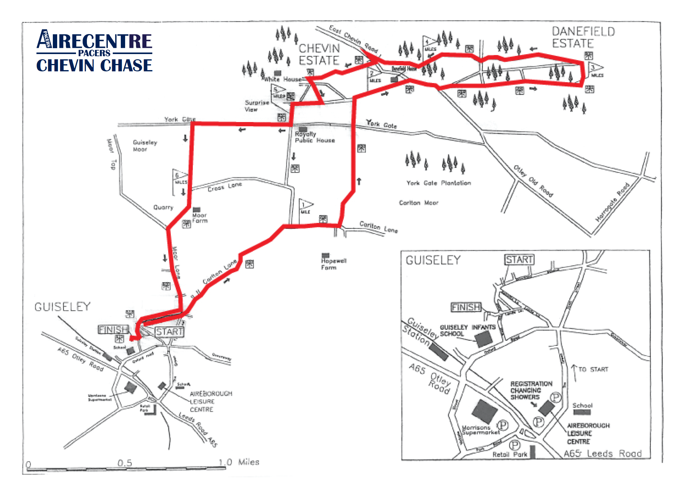 Chevin Chase Course Map
