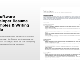 14 Software Developer Resume Examples Writing Guide