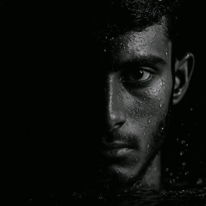 AI Art Prompt for Black and White Portrait