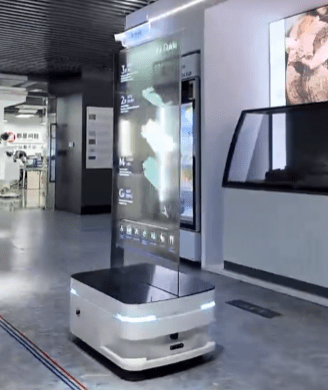 Advertising screen robot2