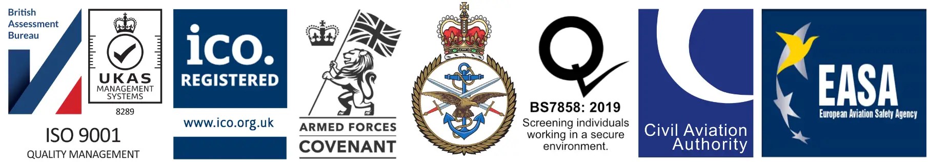 Website Banner Accreditations