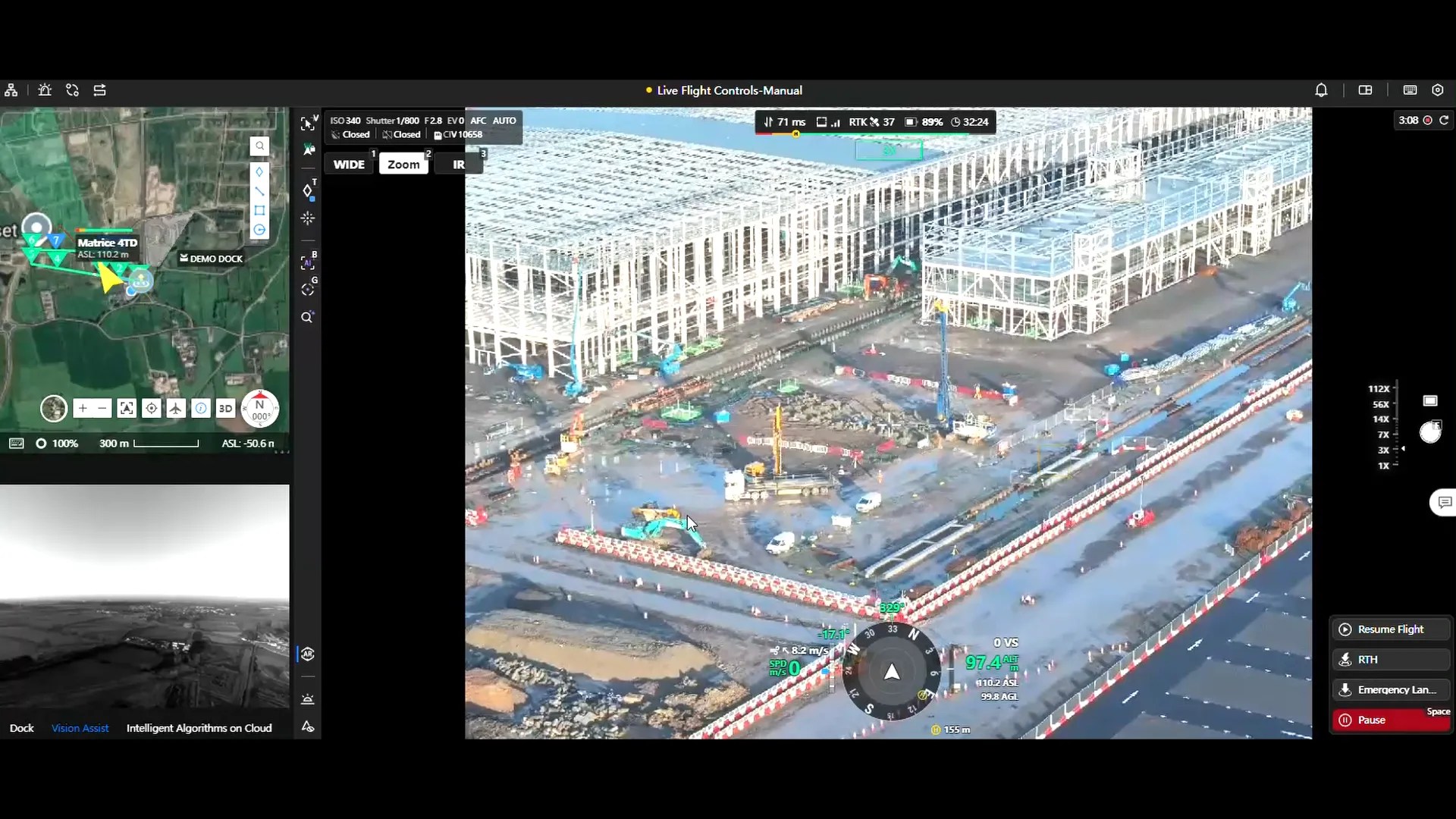 Drone in a Box for Construction Sites