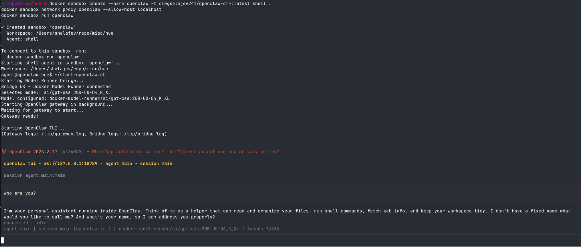 Docker Sandboxes로 OpenClaw 격리 실행, 로컬 모델에 API 키 보호까지