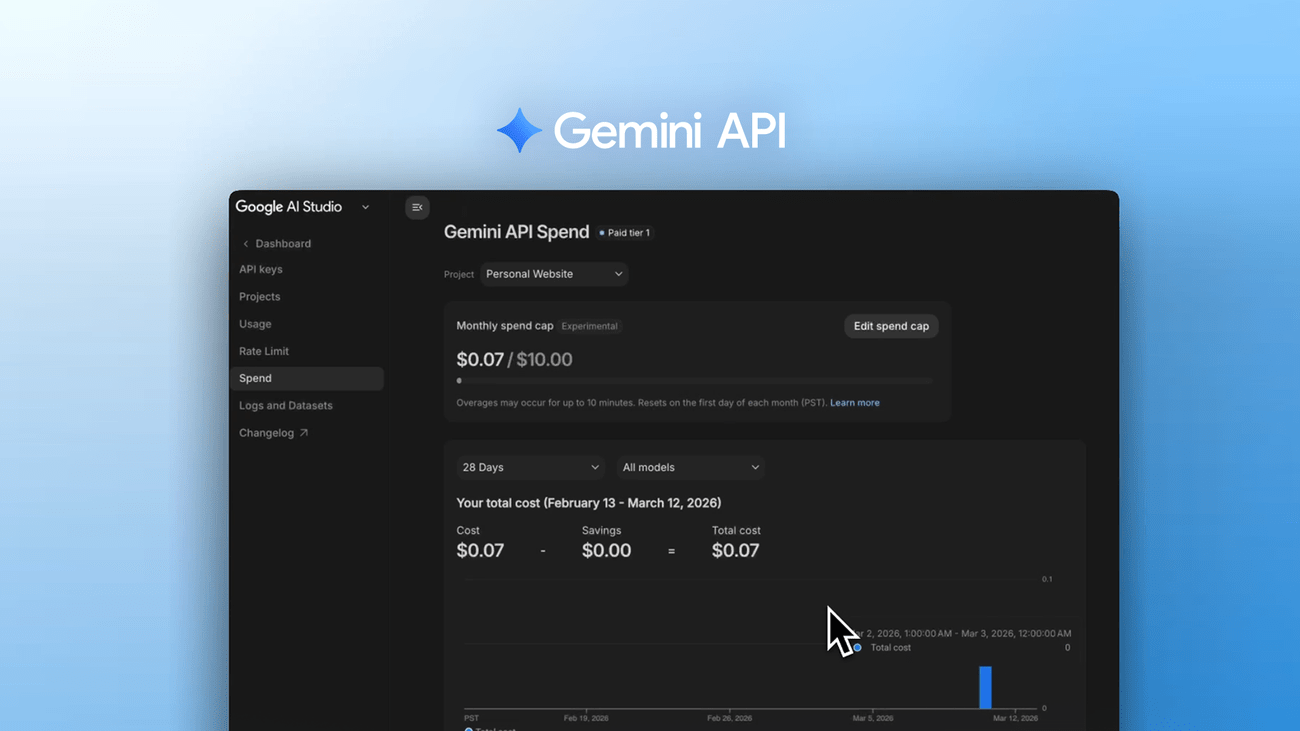 Gemini API 비용 관리, 이제 직접 한도를 설정할 수 있습니다