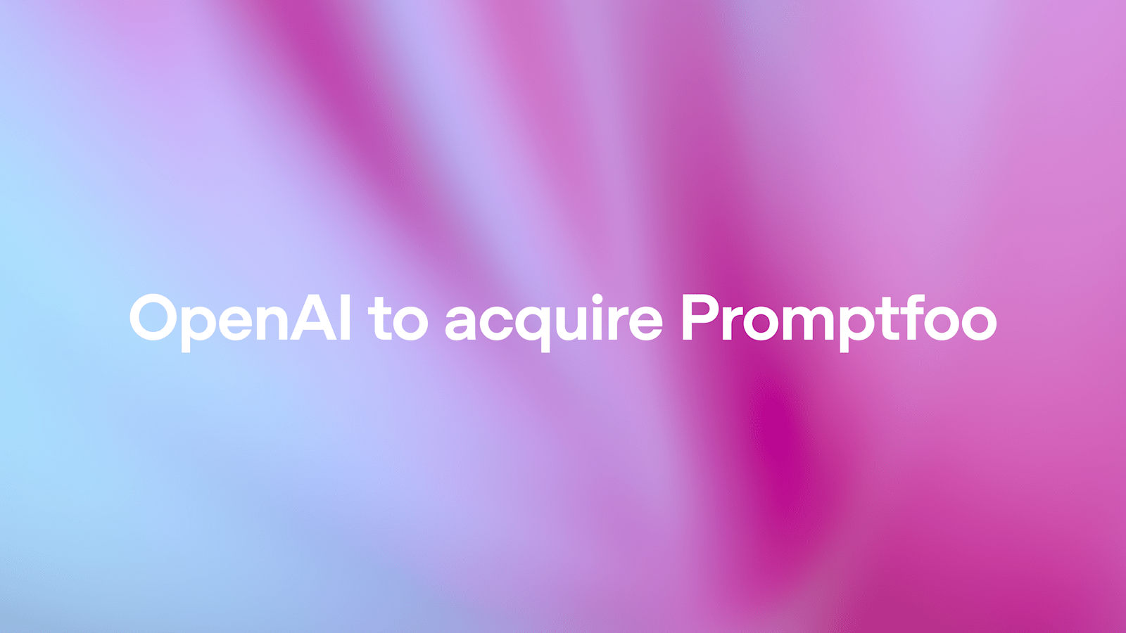OpenAI, AI 에이전트 보안 플랫폼 Promptfoo 인수, Frontier에 내장