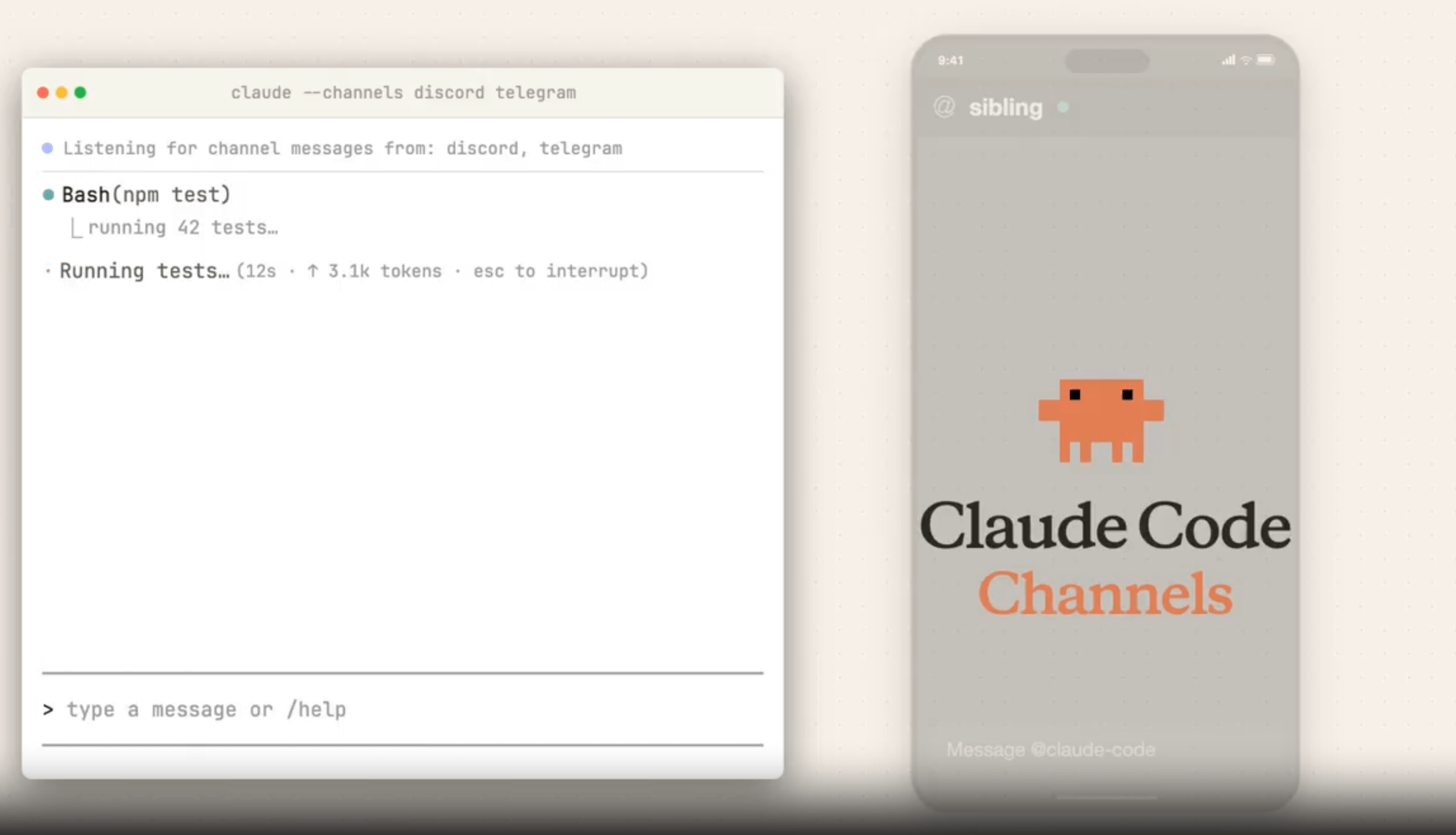 Claude Code, 이제 자리 비워도 텔레그램으로 지시한다