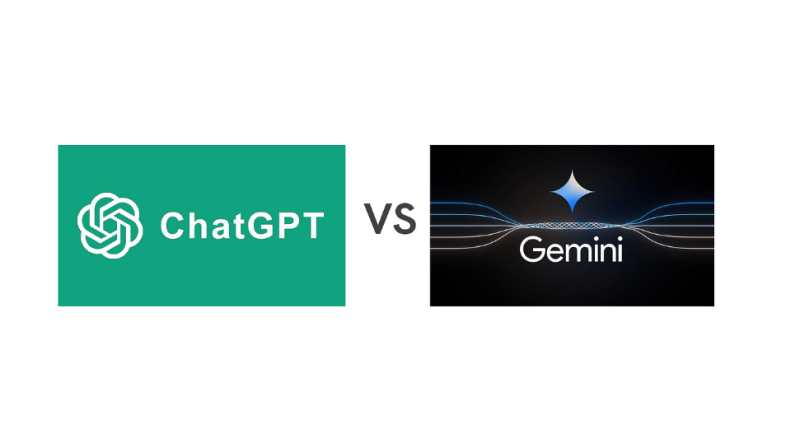 chatgpt vs gemini ai comparison chart showing features, pricing, and performance