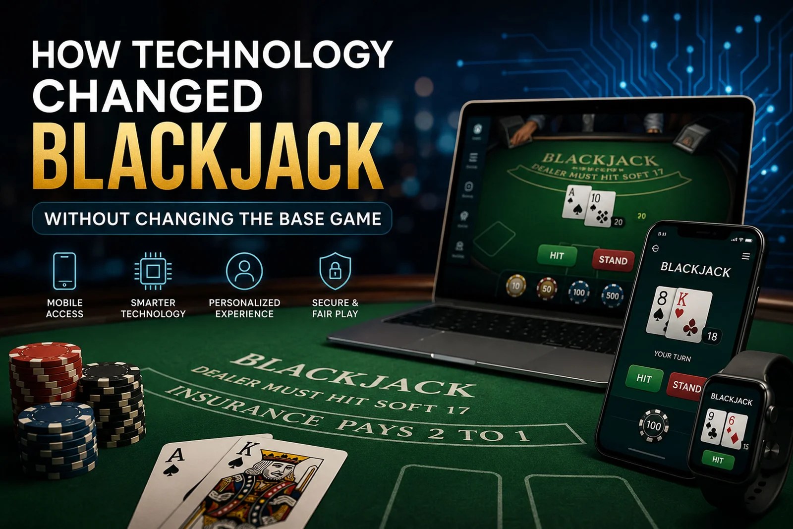 How Technology Changed Blackjack without Changing the Base Game