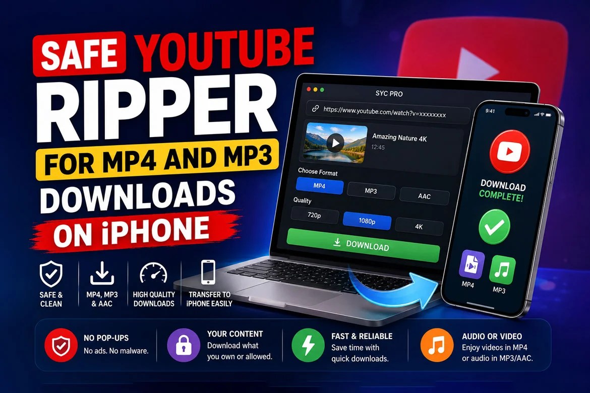 Safe YouTube Ripper for MP4 and MP3 Downloads