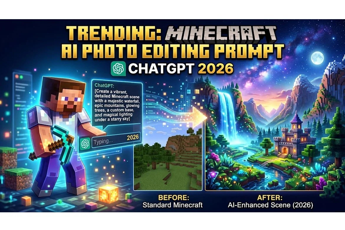 Trending Minecraft AI Photo Editing Prompt ChatGPT