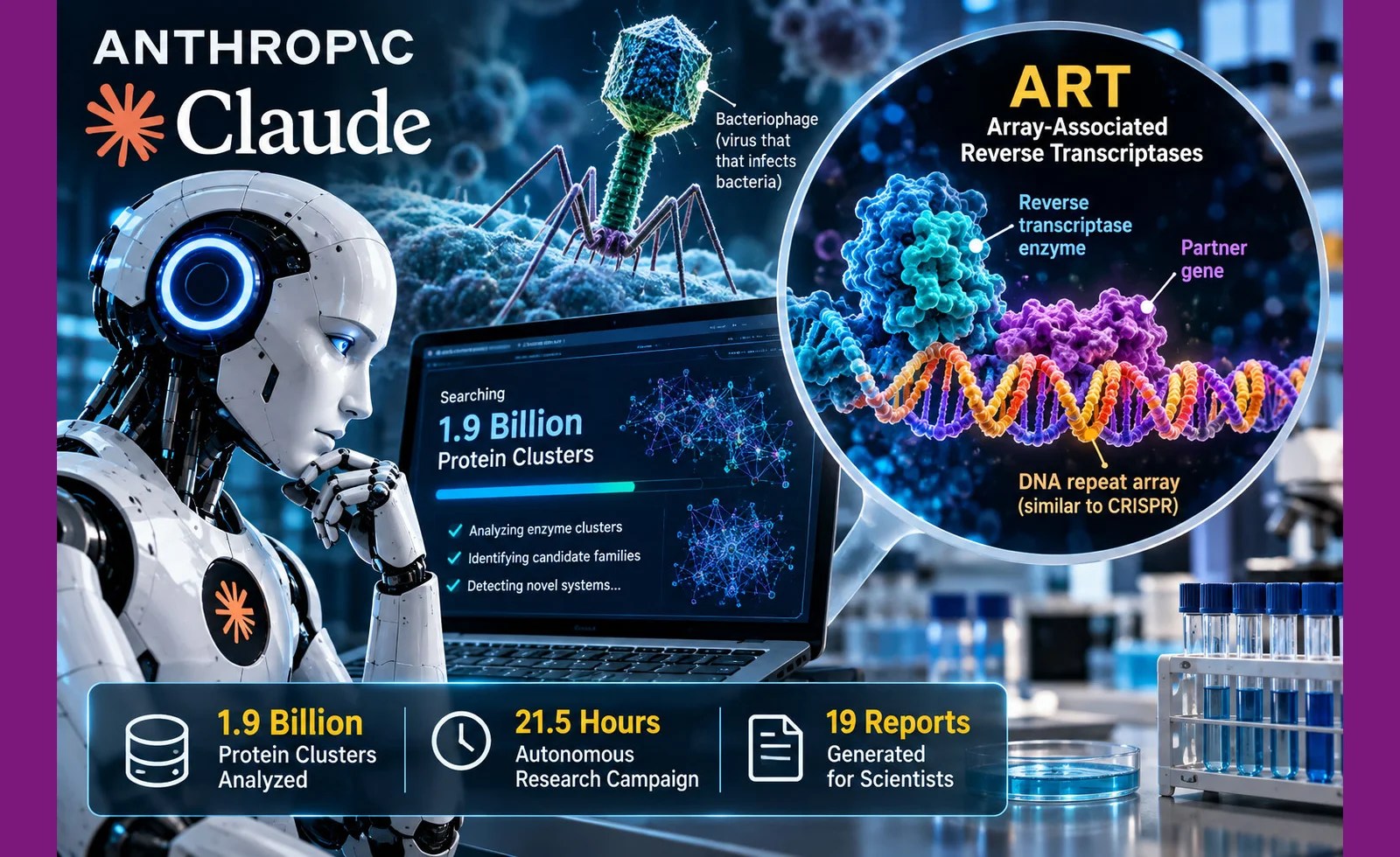 Anthropic Claude AI Finds New CRISPR-Like Enzyme System